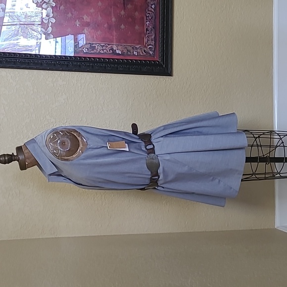 NWT WOMENS RACHEL ROY CHAMBRAY SLEEVELESS DRESS SIZE S - Picture 4 of 10